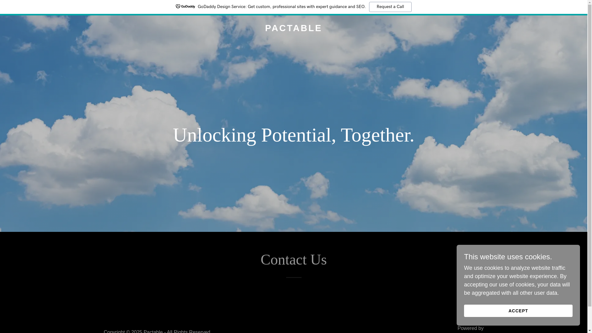 website screenshot of https://pactable.in/