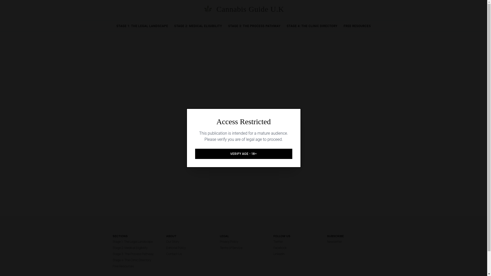 website screenshot of https://cannabisprescription.uk/