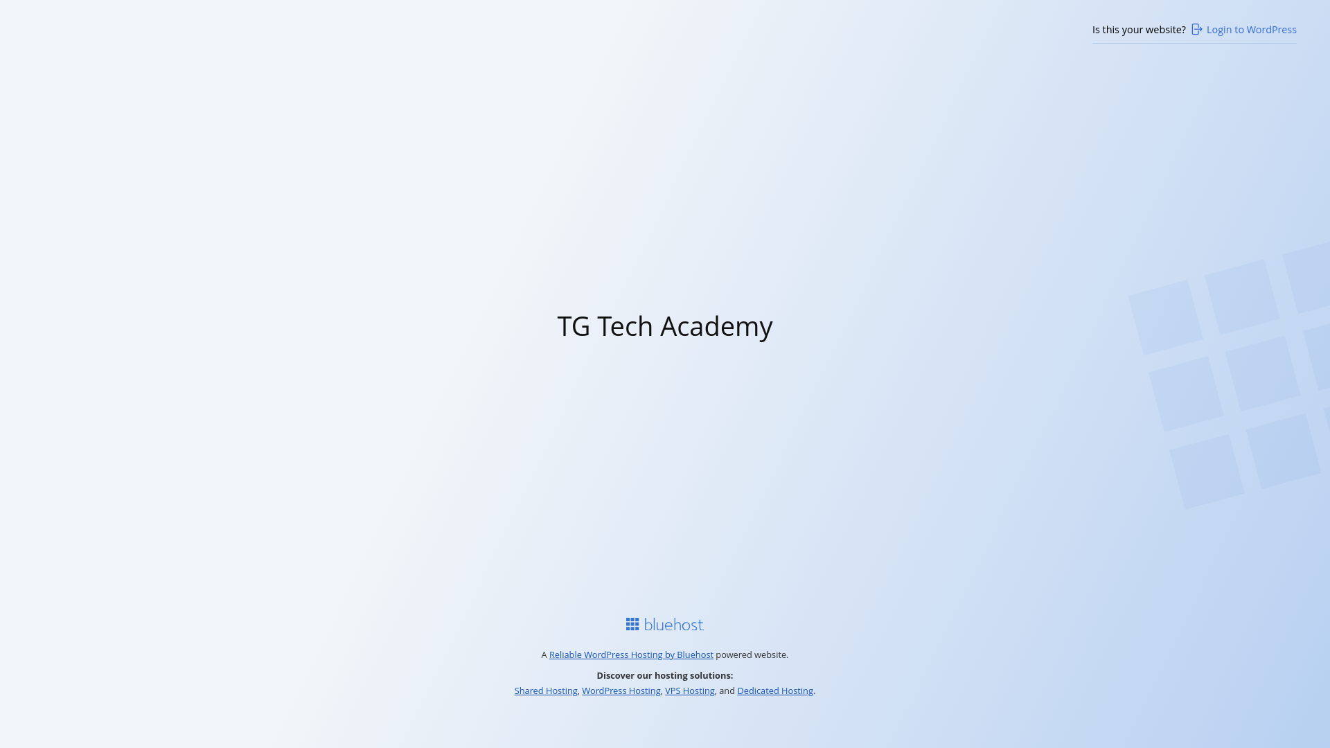 website screenshot of https://tgtechacademy.com/