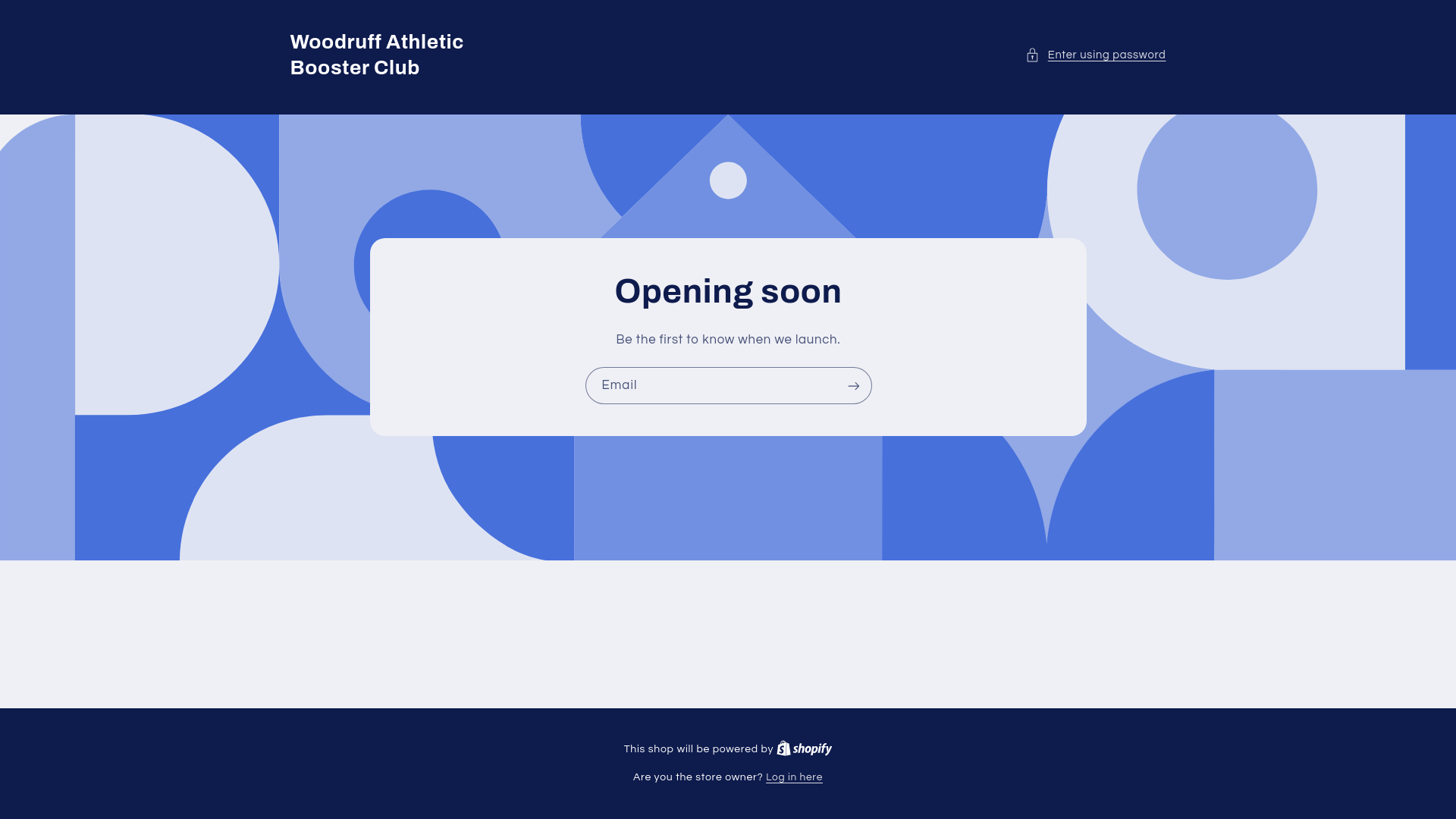 website screenshot of https://woodruffathleticboosterclub.com/