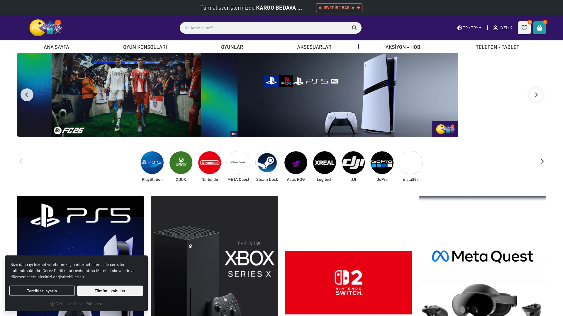 website screenshot of https://vegaoyuncak.com/