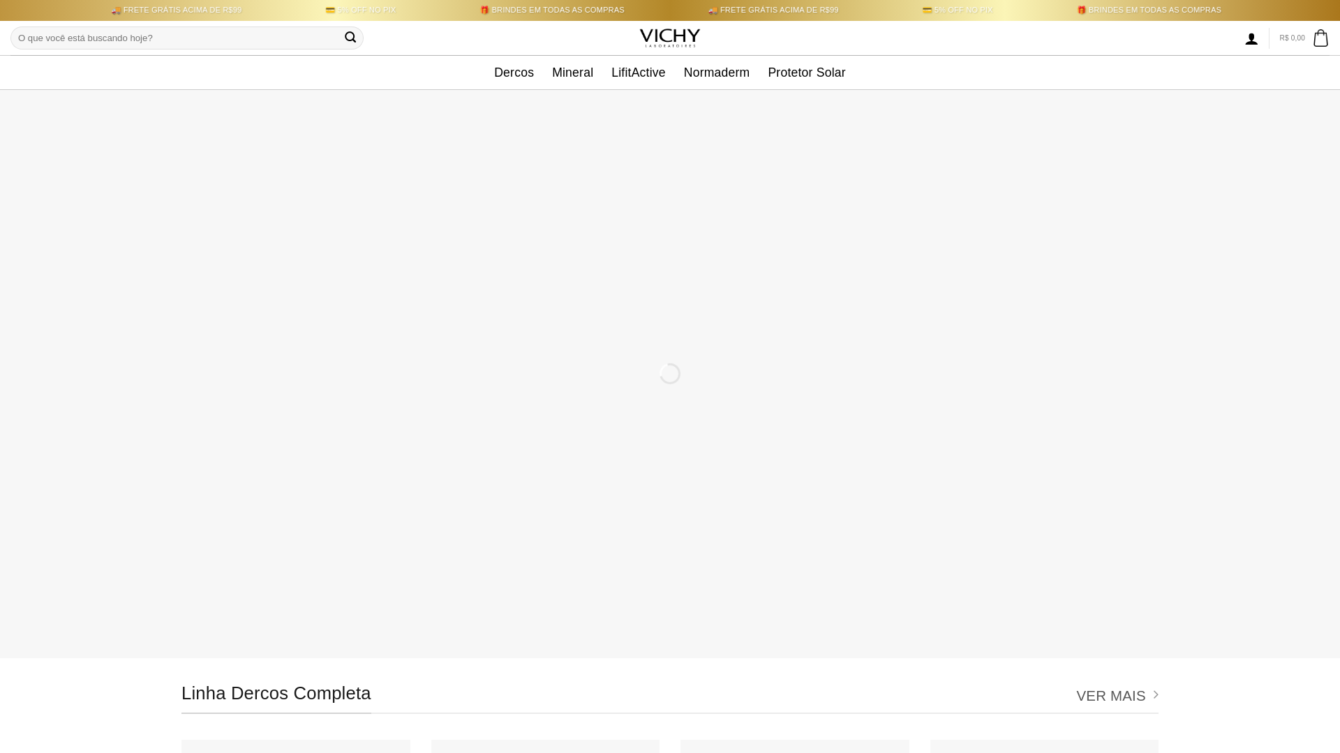 website screenshot of https://vichy-produtos.online/