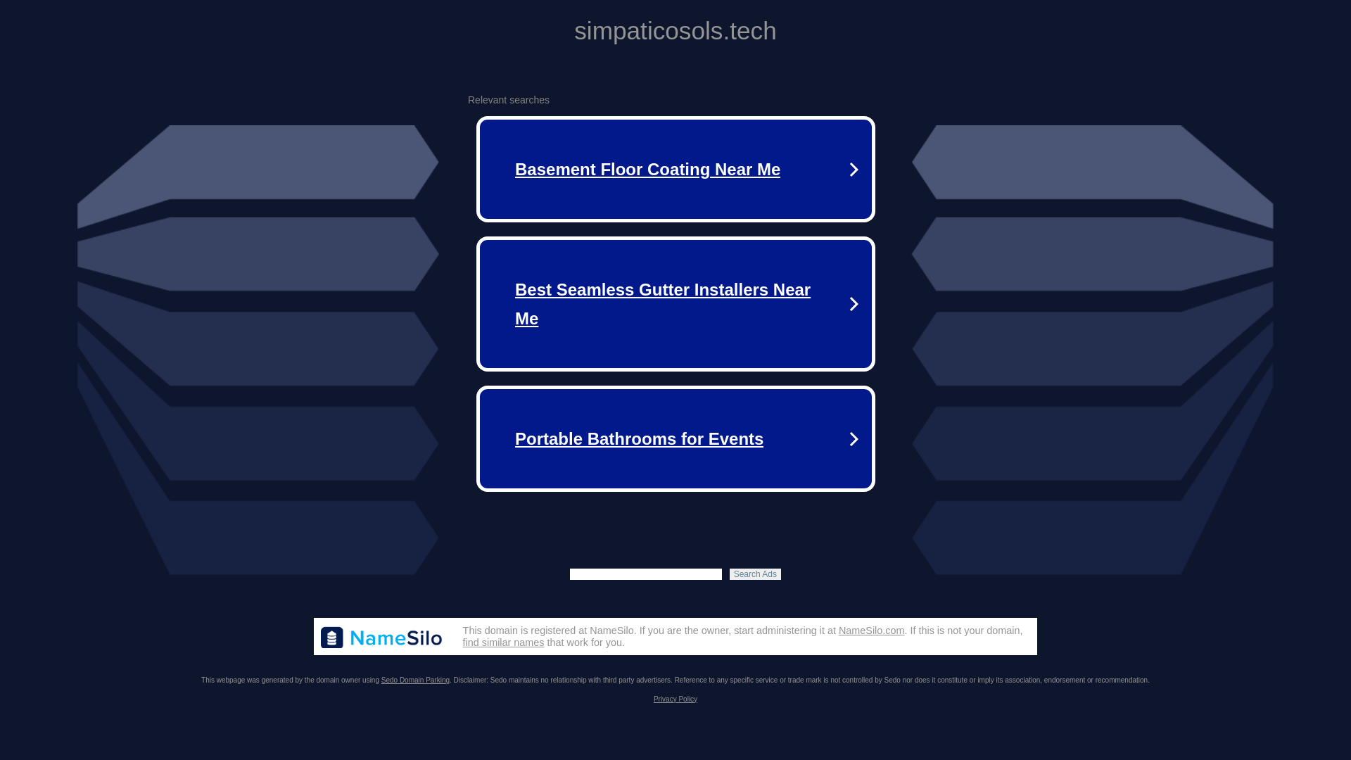 website screenshot of https://simpaticosols.tech/