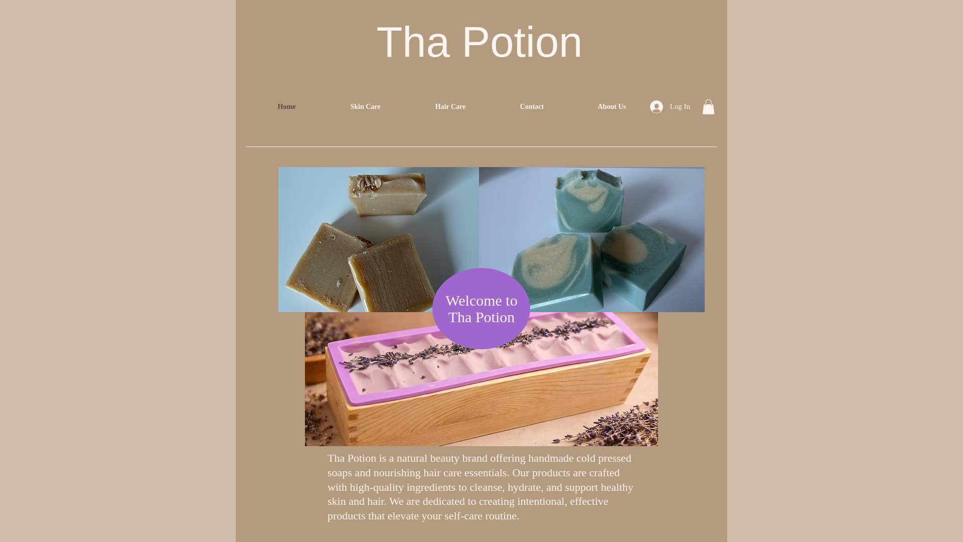 website screenshot of https://thapotion.com/