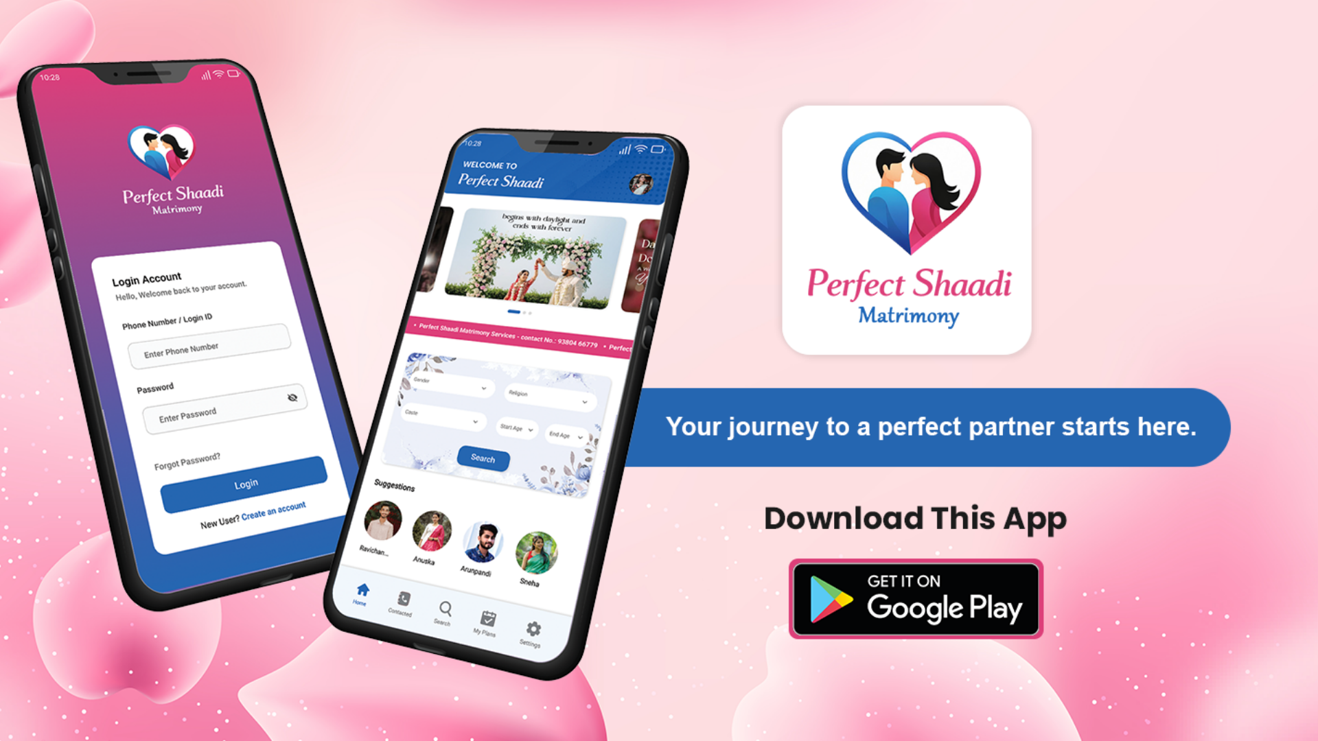 website screenshot of https://perfectshaadimatrimony.in/