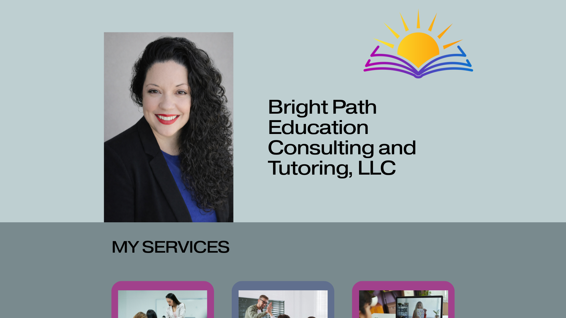 website screenshot of https://brightpathtutoring.net