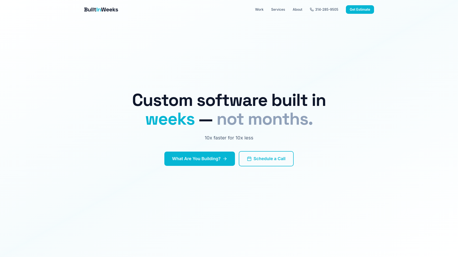 website screenshot of https://builtinweeks.com/