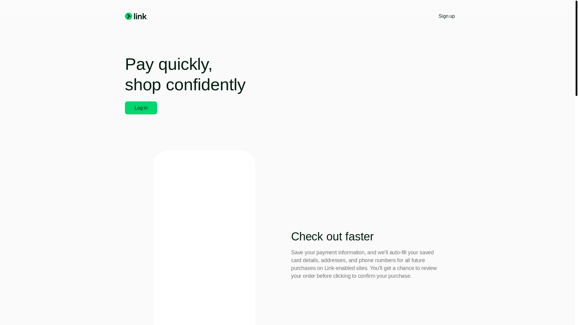 website screenshot of https://link.com/