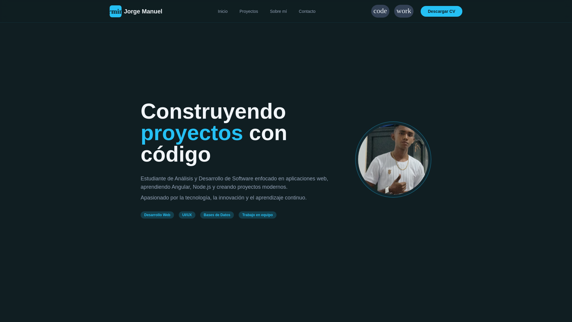 website screenshot of https://manueldev404.pages.dev/