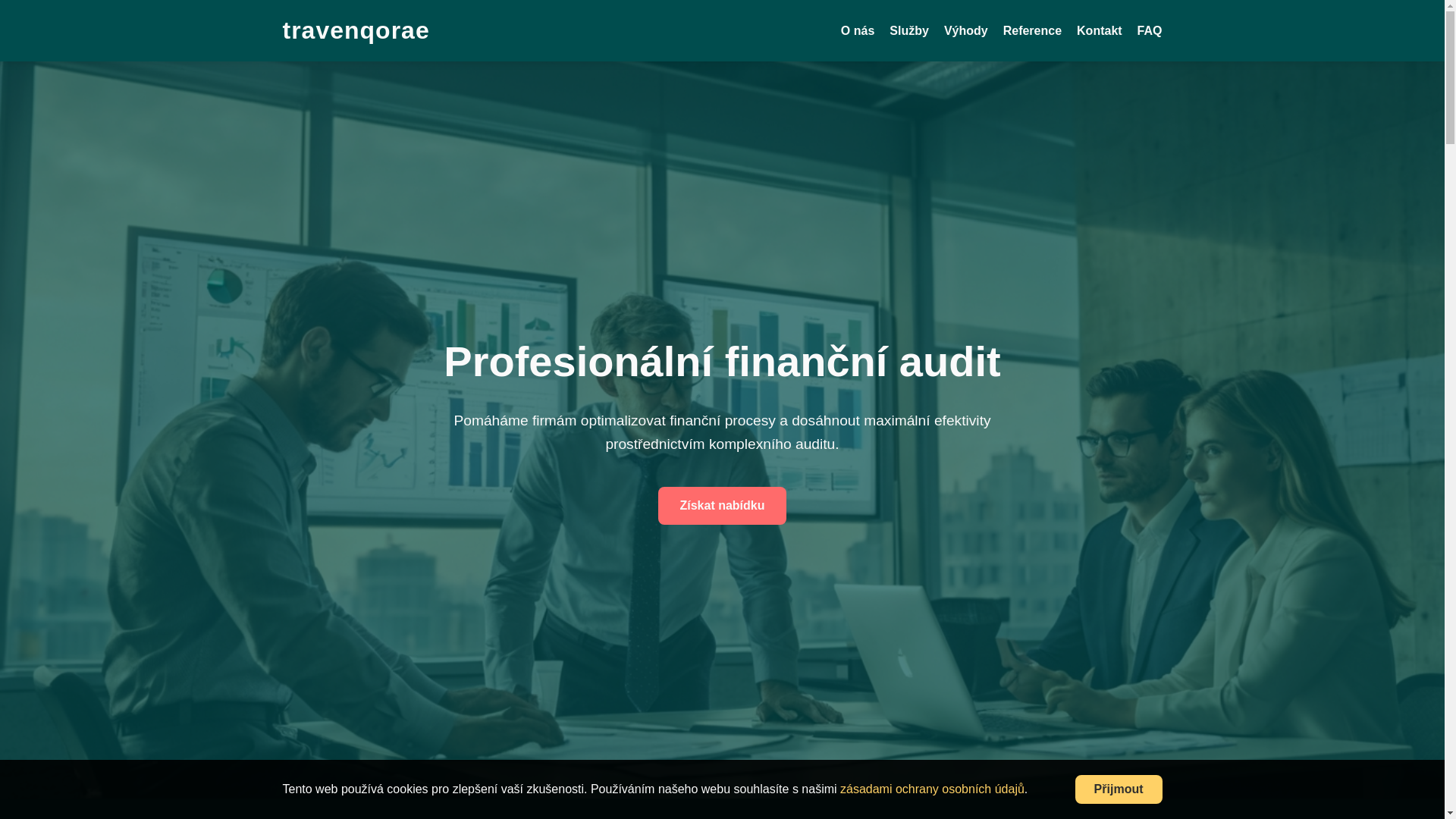 website screenshot of https://travenqorae.com/