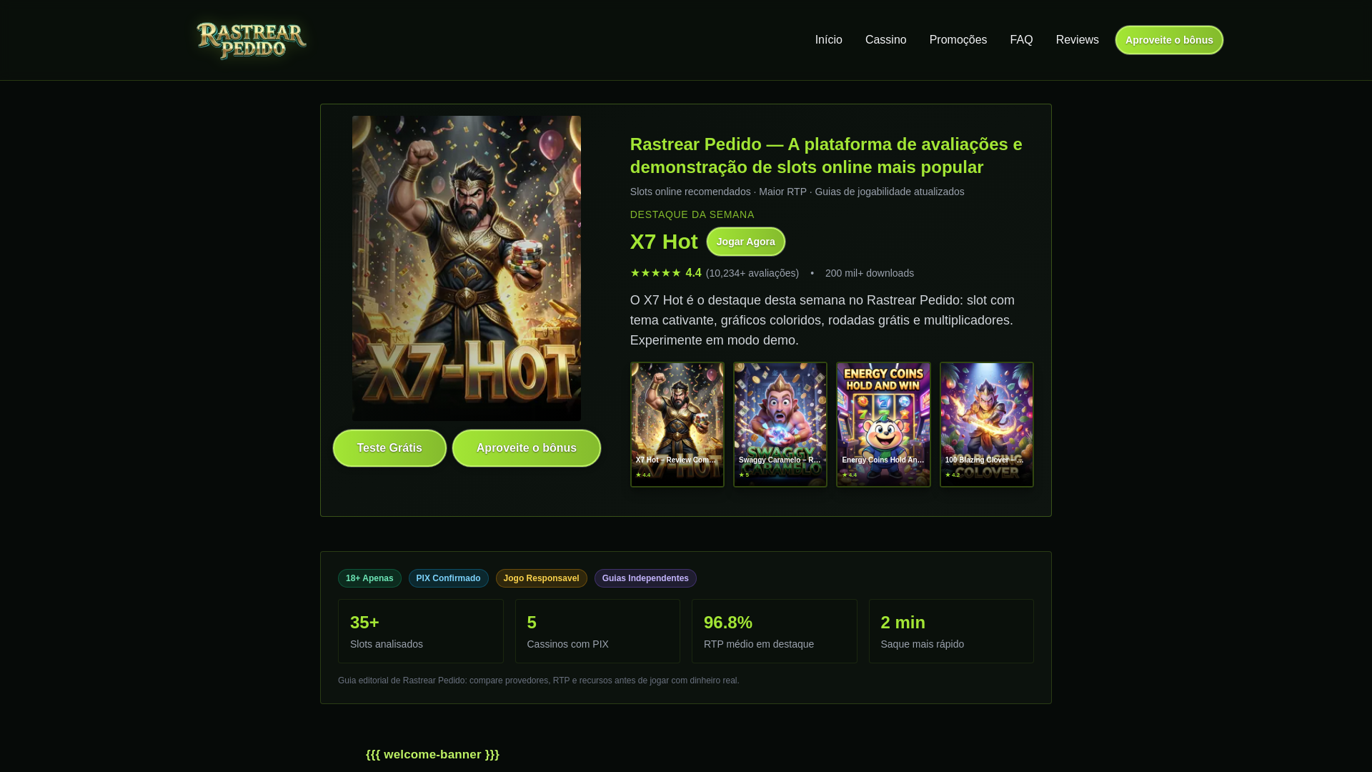 website screenshot of https://rastrear-pedido.co