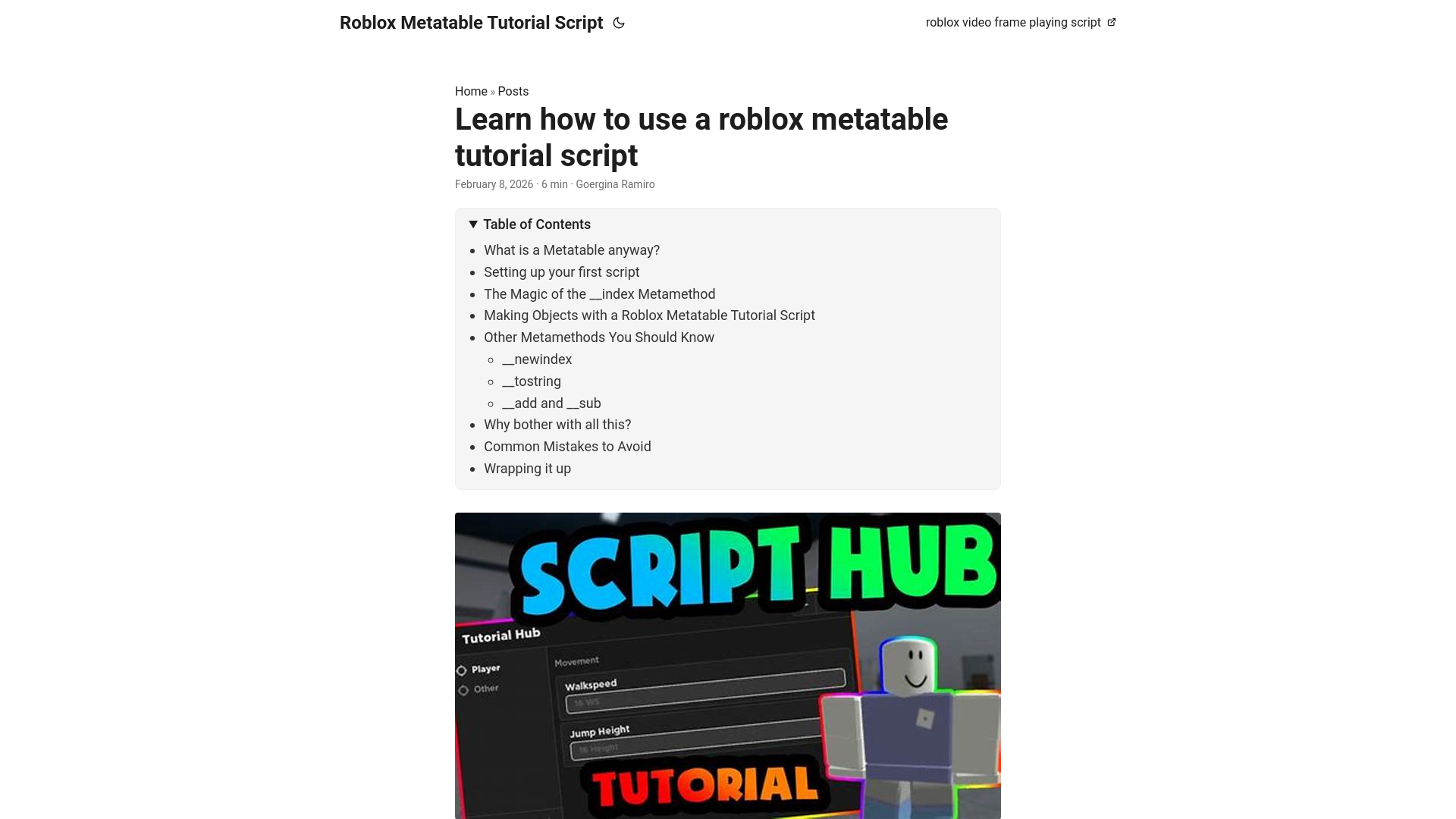 website screenshot of https://roblox-metatable-tutorial-script.pages.dev/
