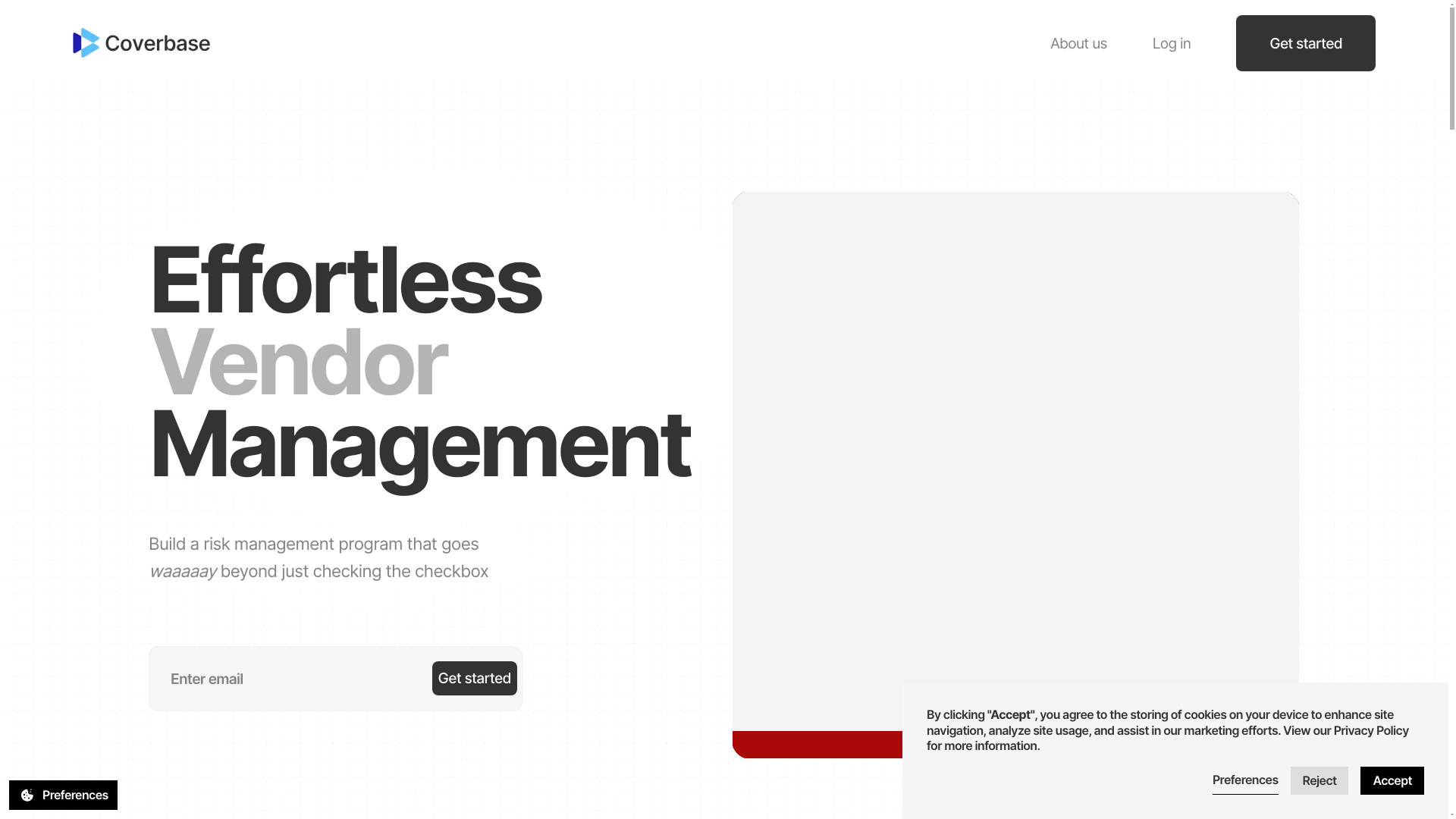website screenshot of https://joincoverbase.com/