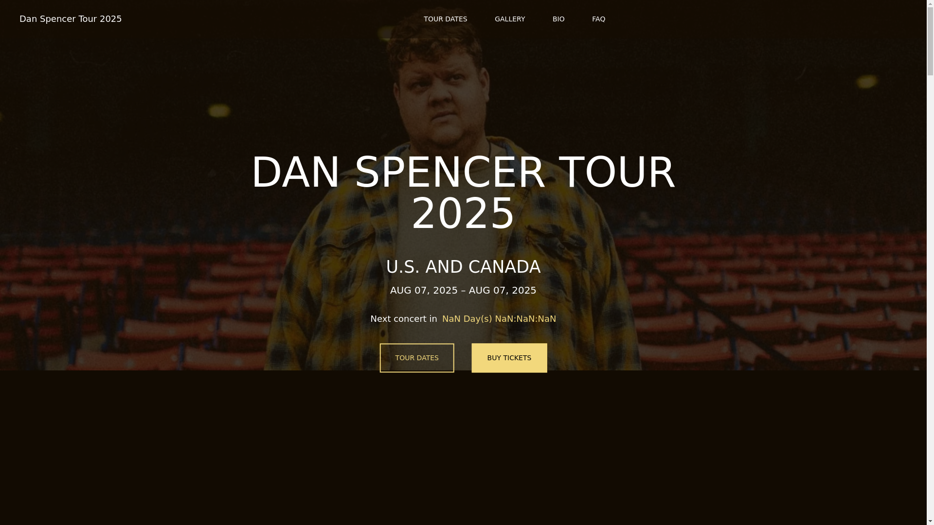 website screenshot of https://danspencertour2025-info-github-io.pages.dev/