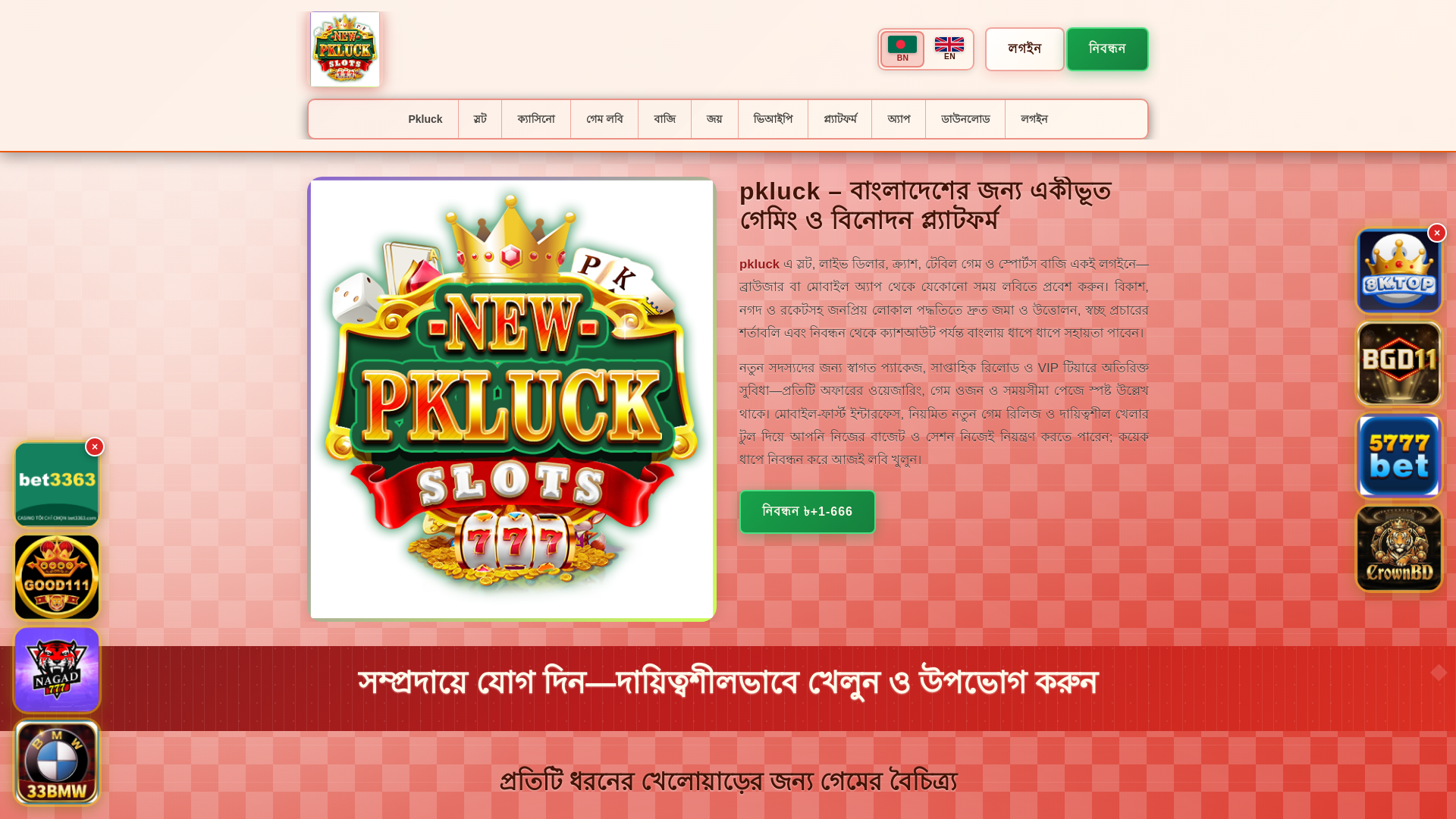 website screenshot of https://pklucktin.com/