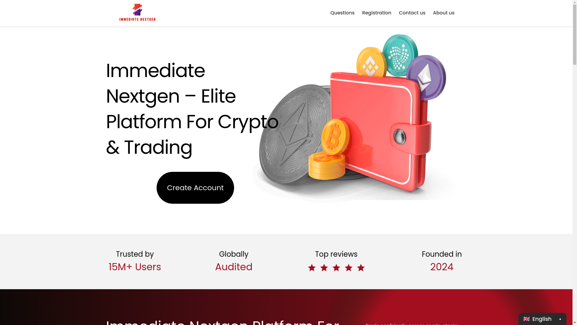 website screenshot of https://immediatenextgenit.com/