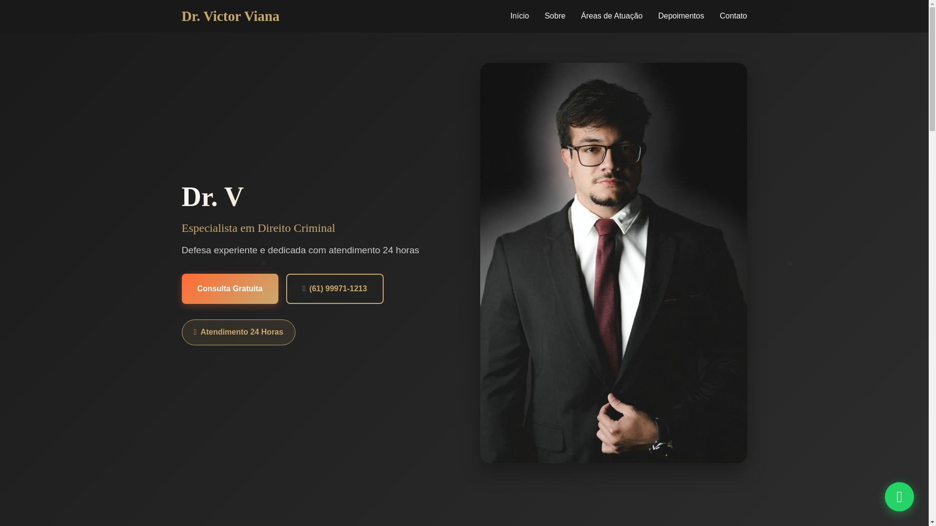 website screenshot of https://drvictorvianateste.com.br/
