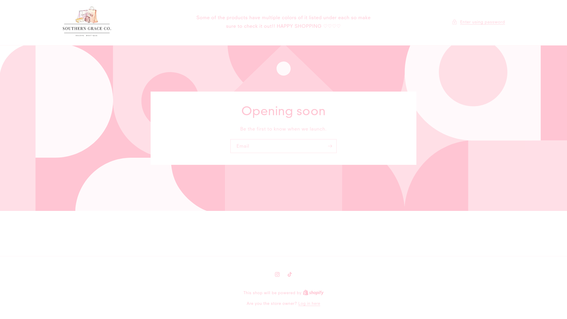 website screenshot of https://shopsoutherngraceco.com/