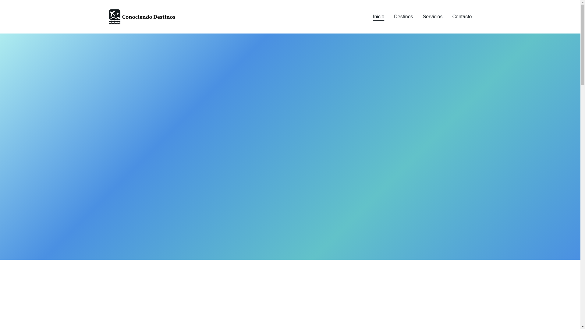 website screenshot of https://conociendodestinos.com/