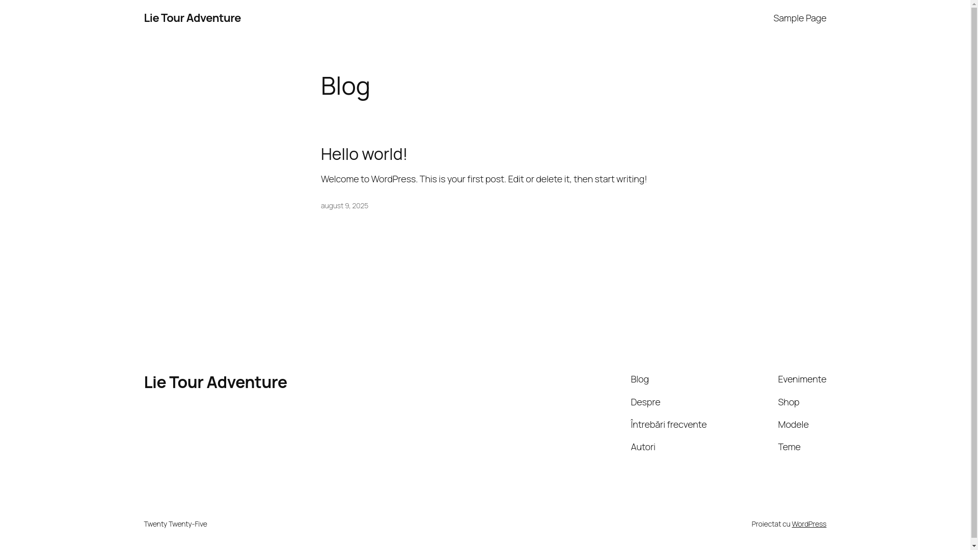 website screenshot of https://lietouradventure.ro/