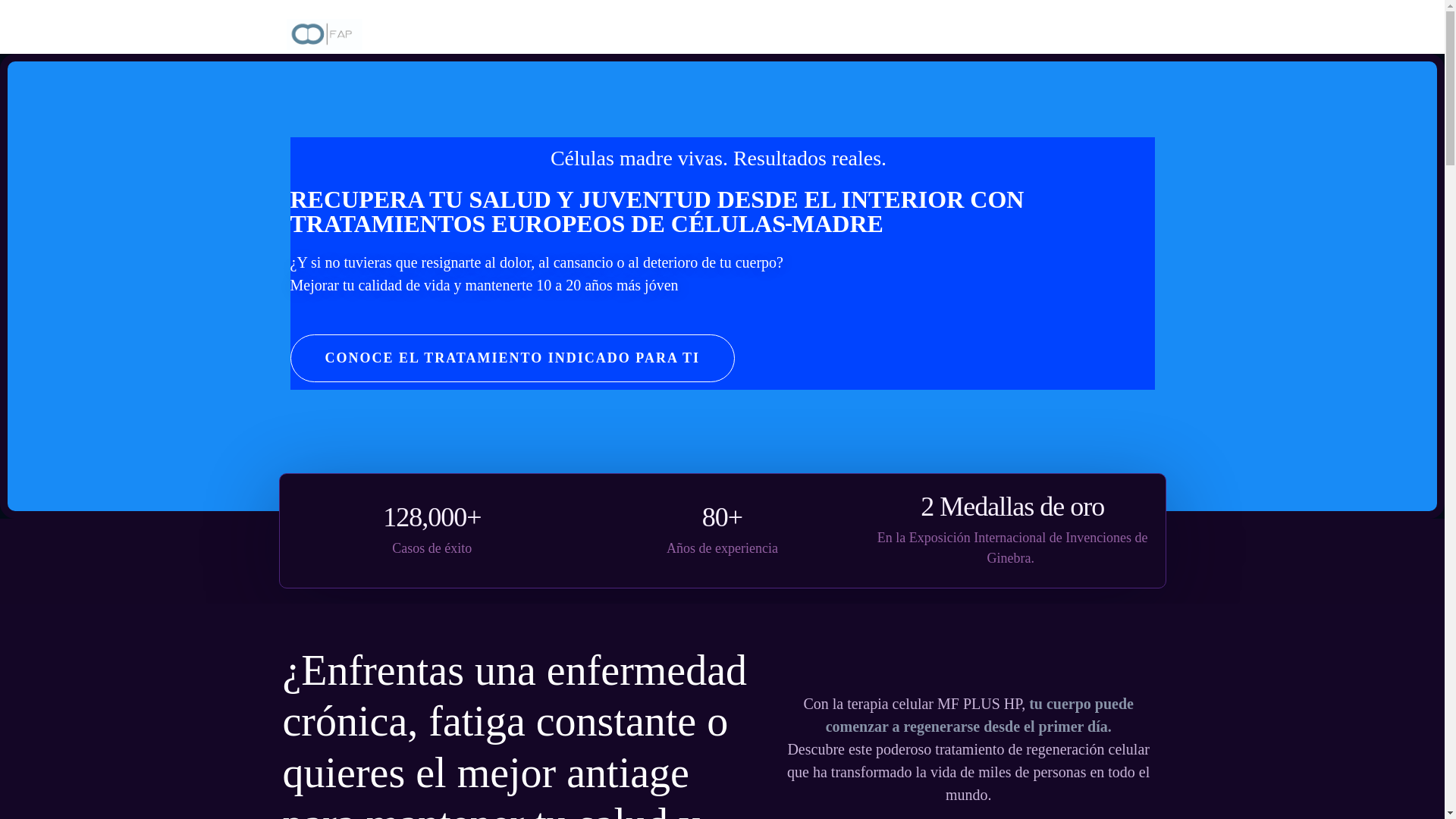 website screenshot of https://celulasmadre-mx.com/