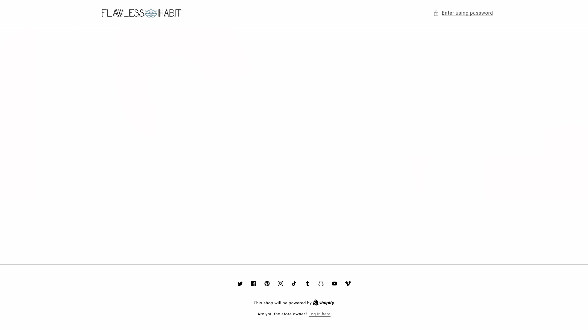 website screenshot of https://flawlesshabit.com/