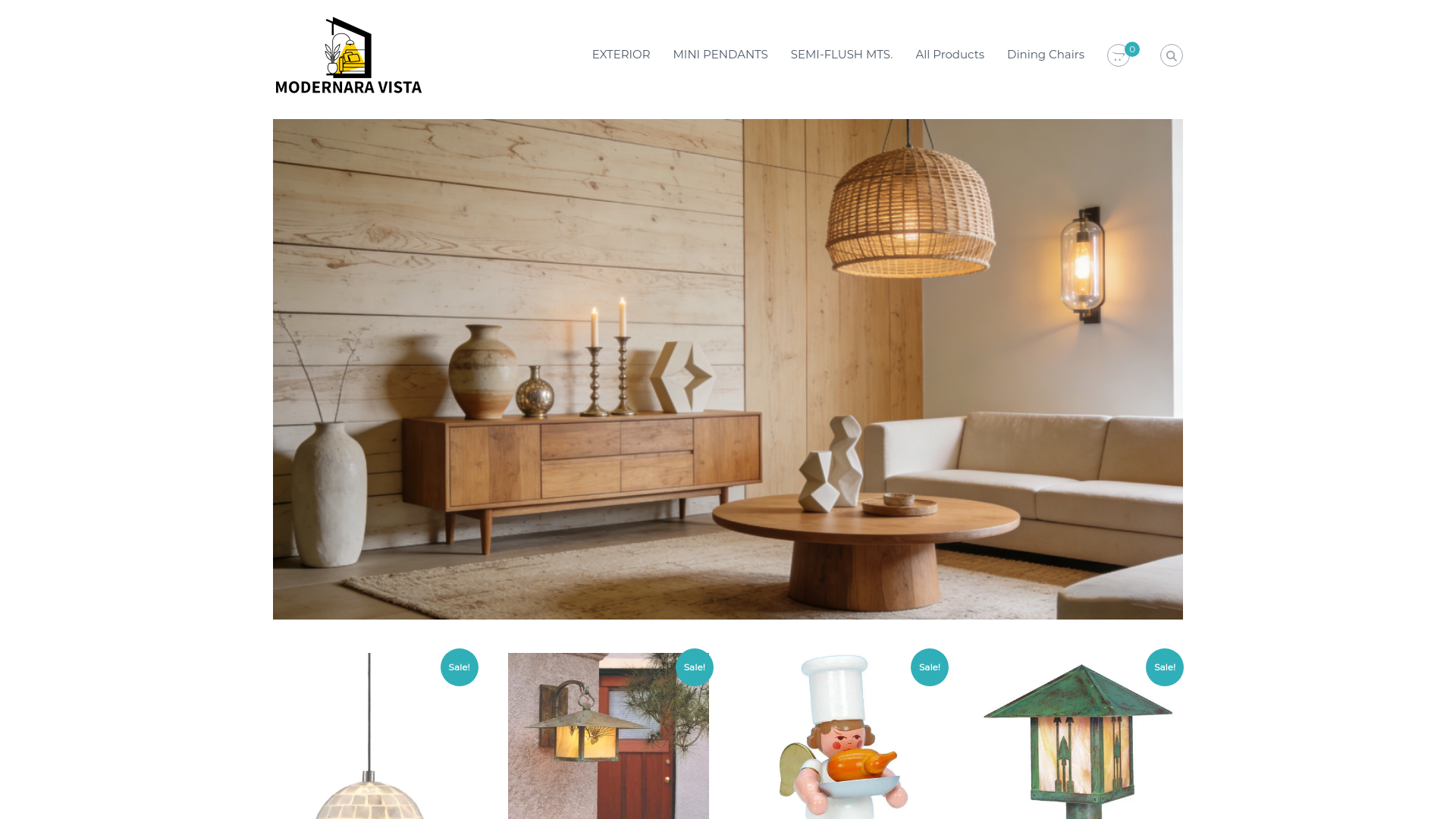 website screenshot of https://modernaravista.com/