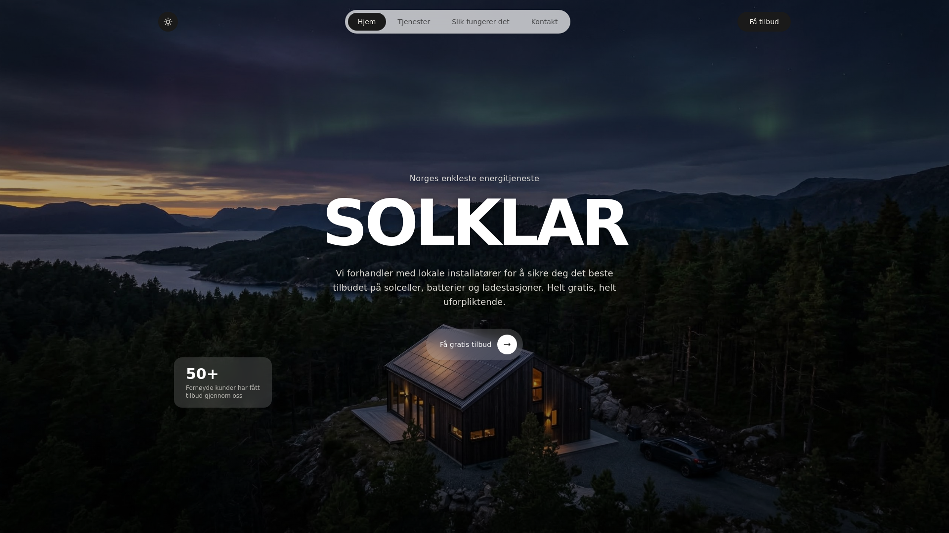 website screenshot of https://solklar-website.pages.dev/