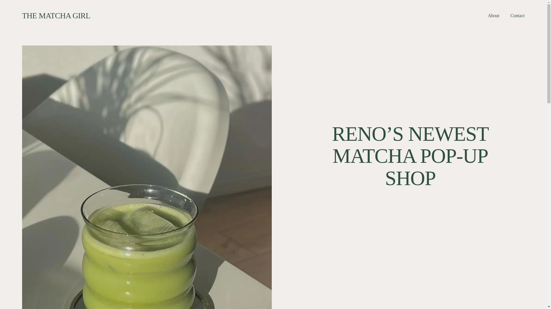 website screenshot of https://thematchagirlreno.com/