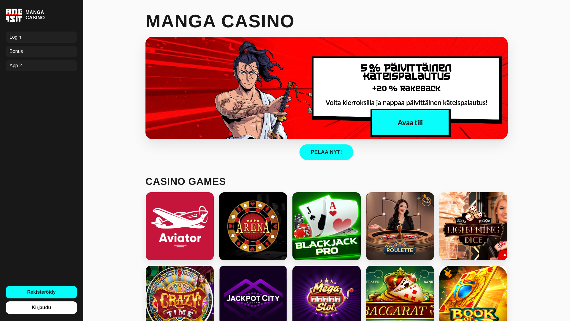 website screenshot of https://mangacasino.pages.dev/
