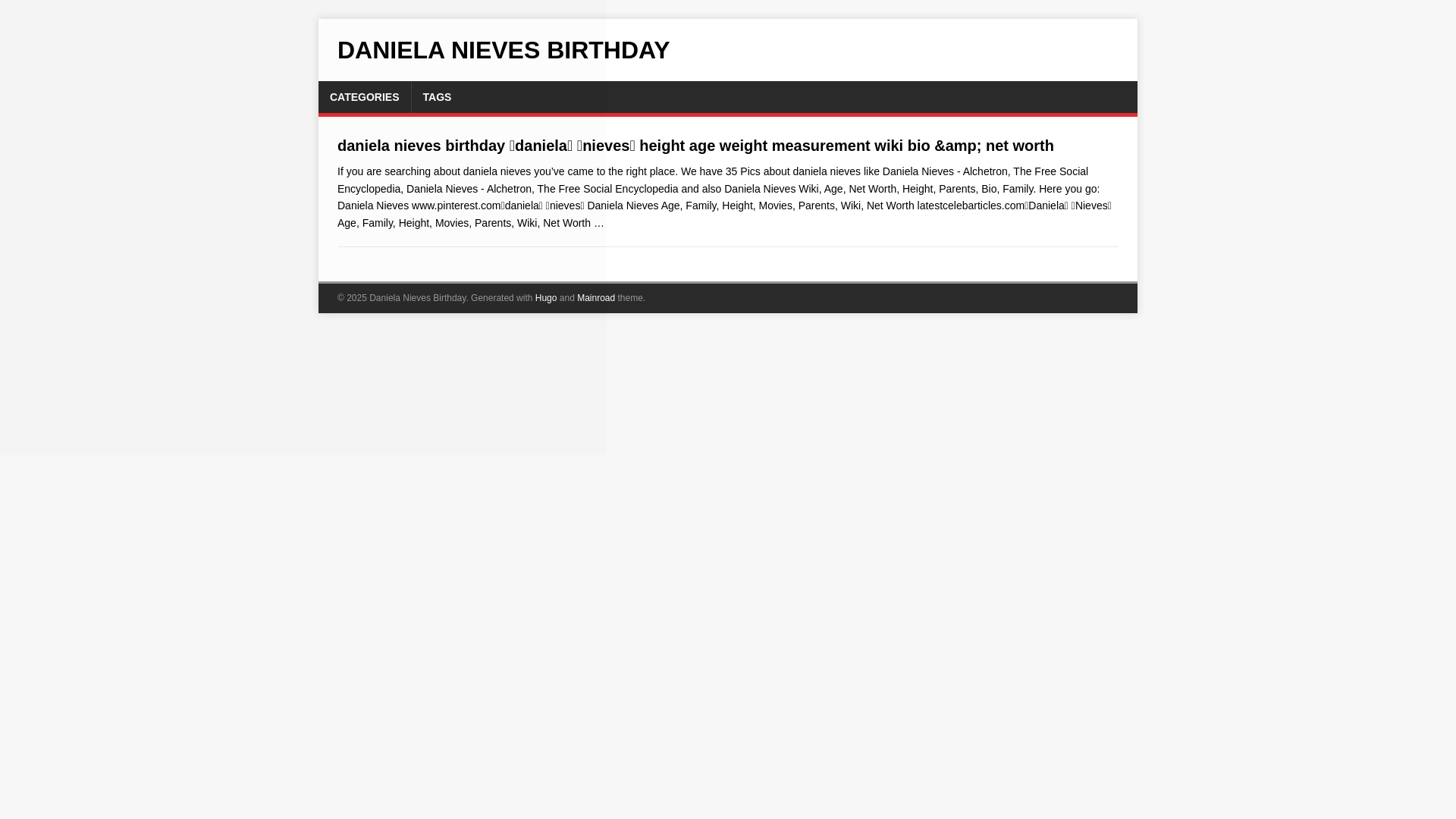website screenshot of https://daniela-nieves-birthday.pages.dev/