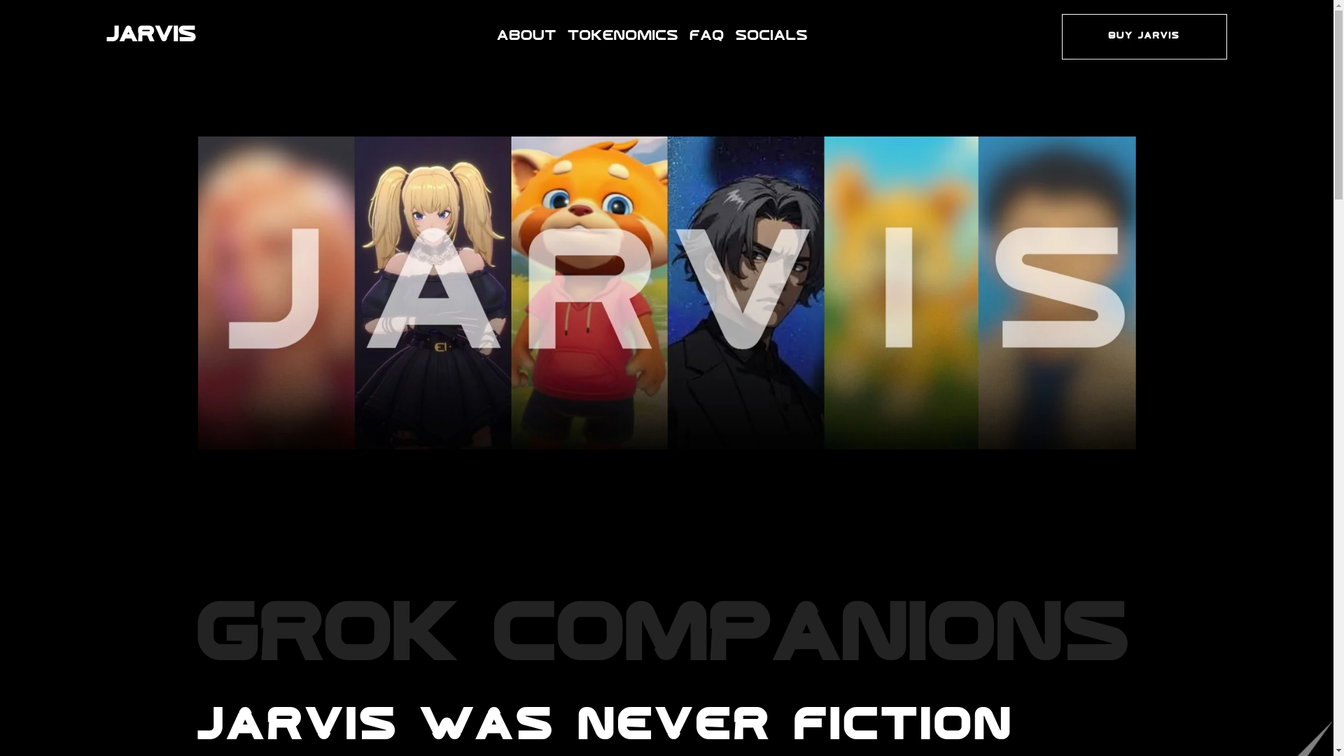 website screenshot of https://javisgrokcompanions.vip/