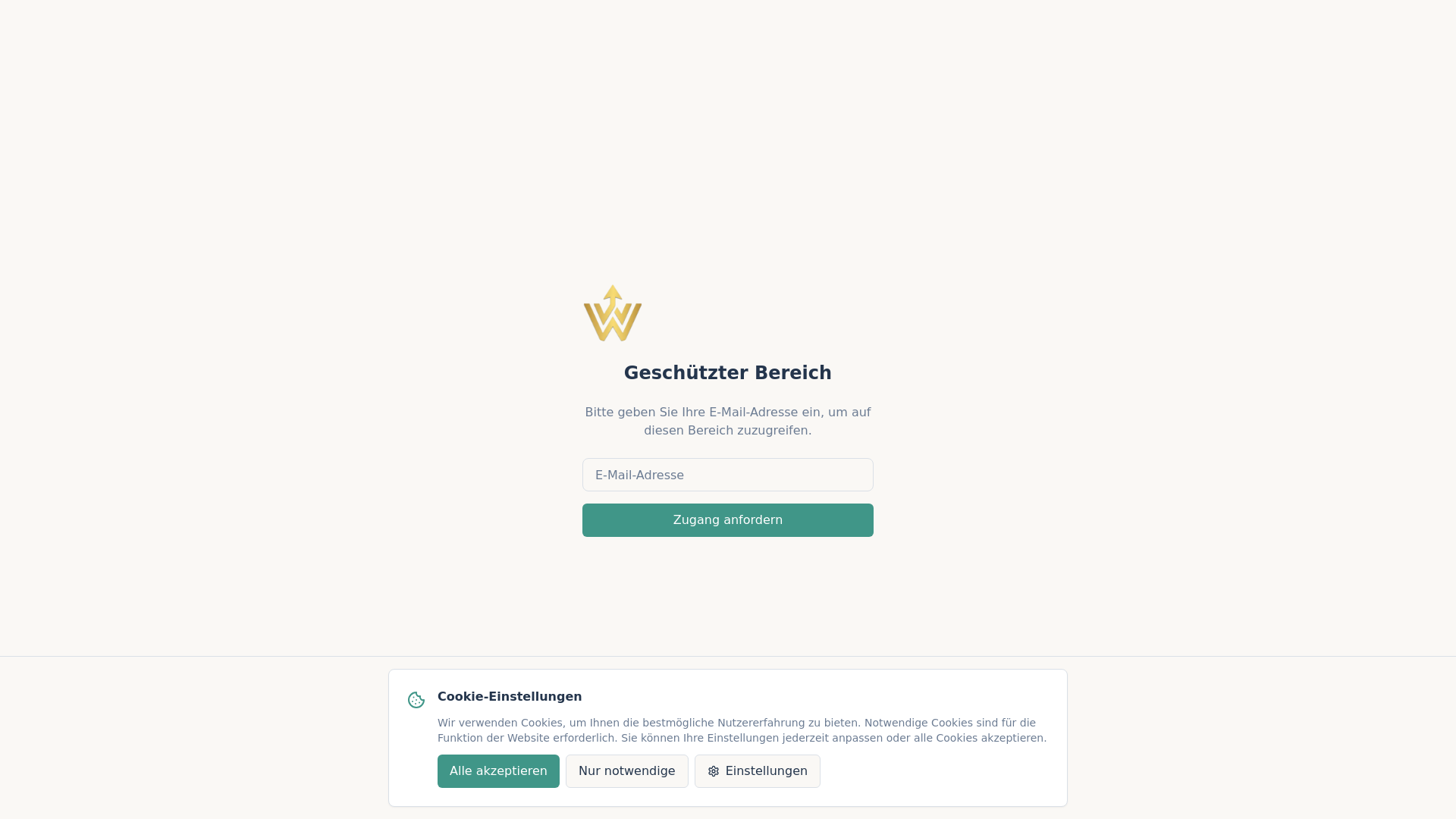 website screenshot of https://wertlich.de
