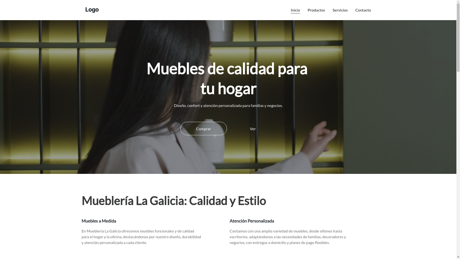 website screenshot of https://muebleriaaalagalicia.fun/