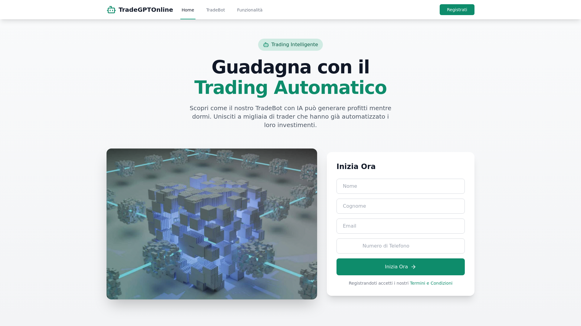 website screenshot of https://www.tradegptonline.com/