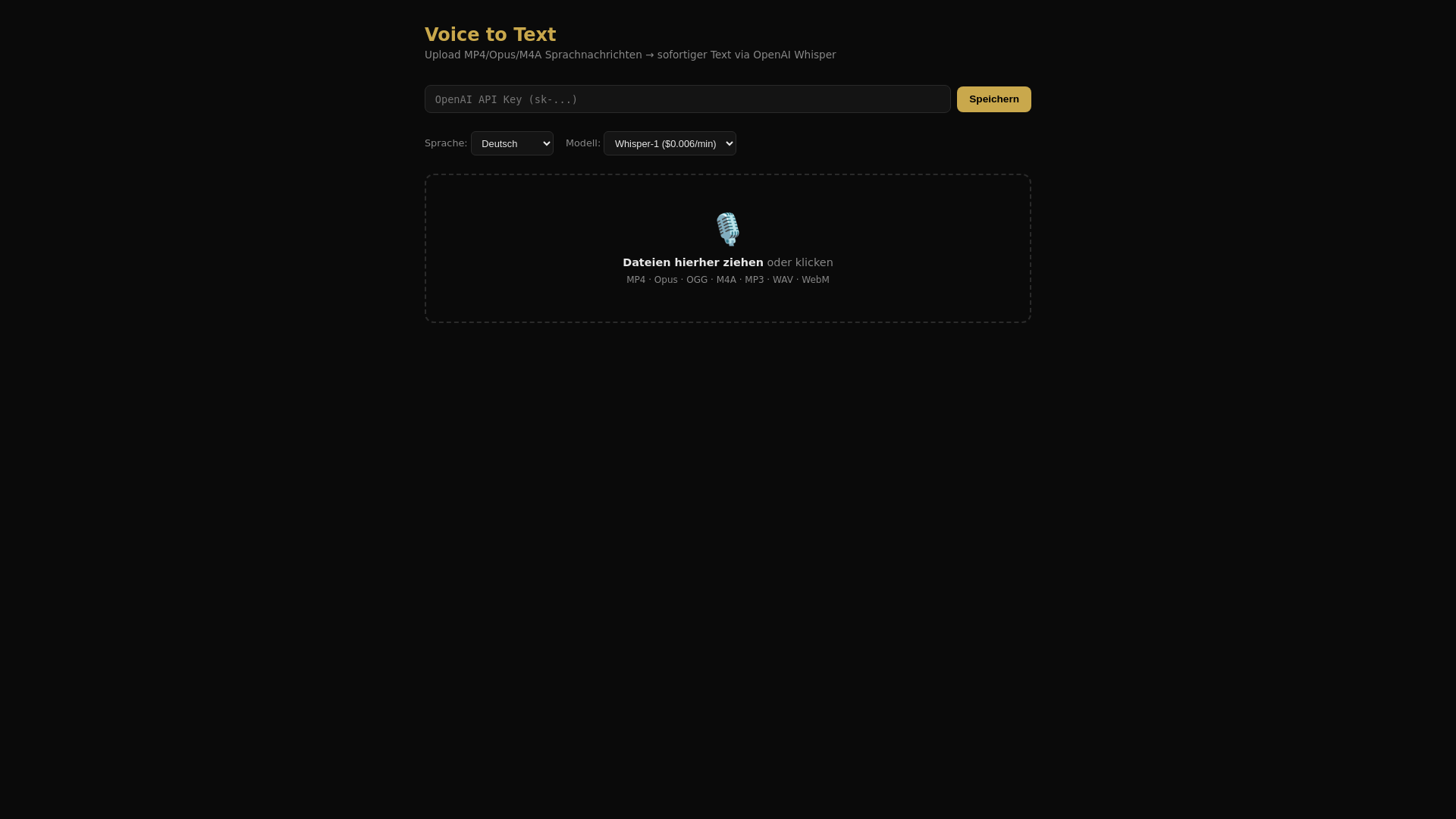 website screenshot of https://voice-to-text-7pc.pages.dev/