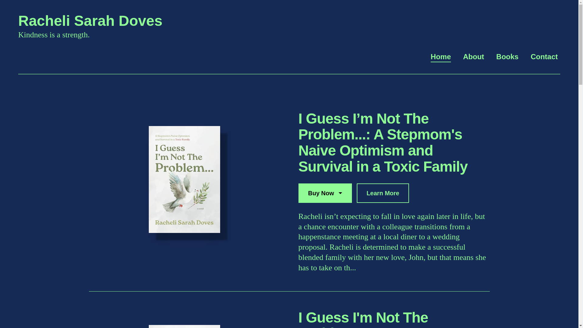 website screenshot of https://rachelisarahdovesauthor.com/