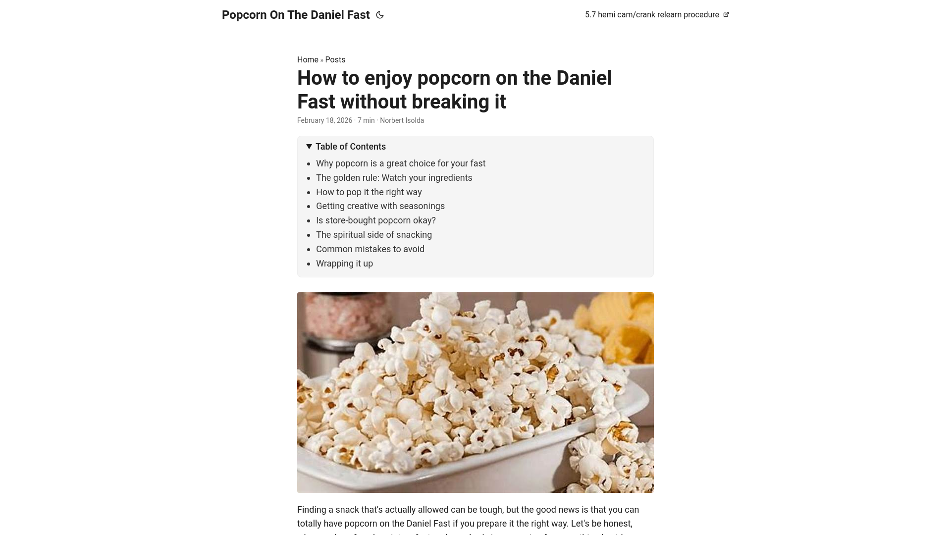 website screenshot of https://popcorn-on-the-daniel-fast.pages.dev/