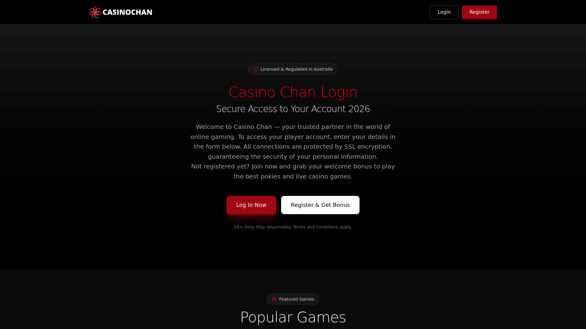 website screenshot of https://casinochan17.pages.dev/