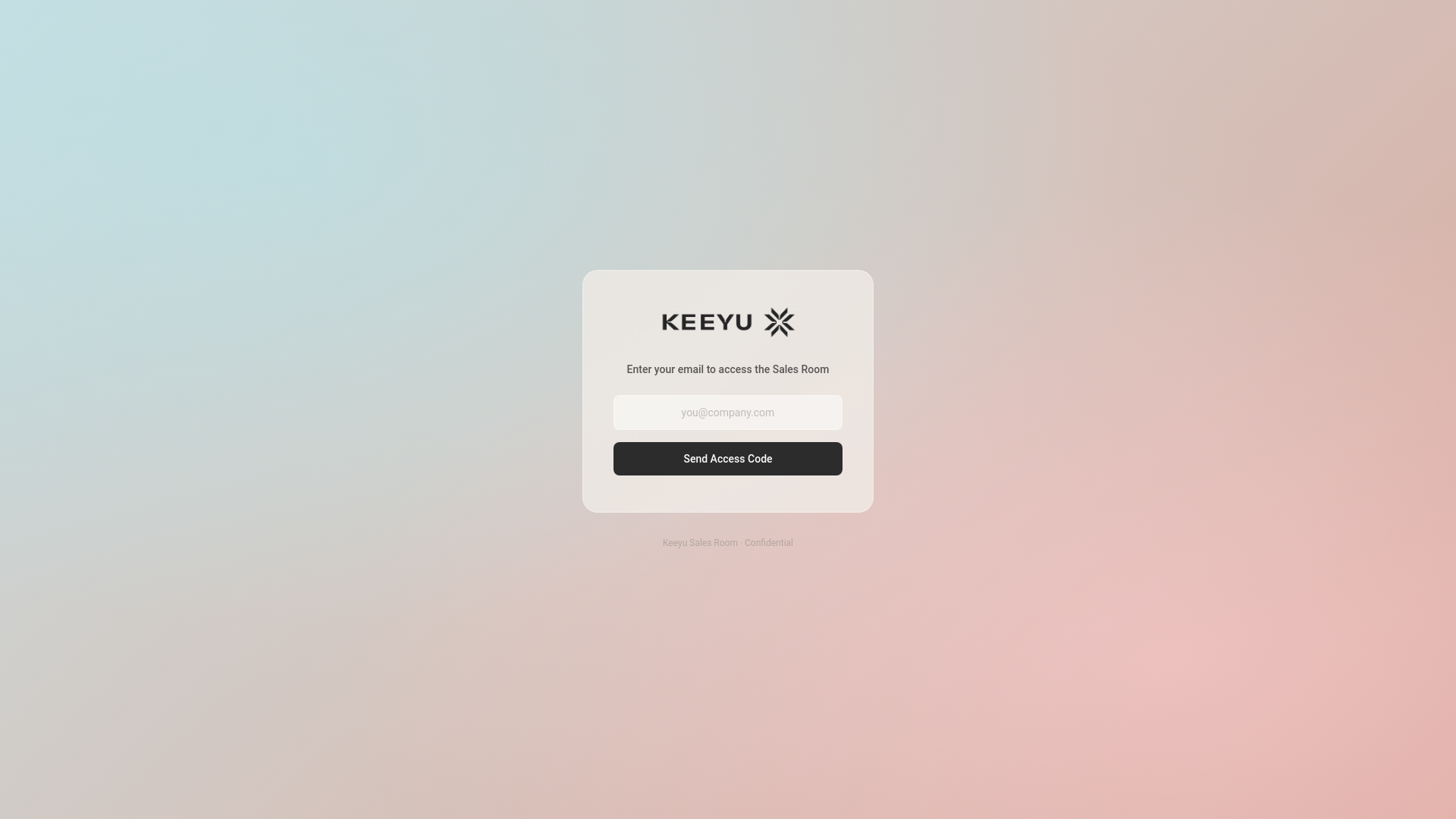 website screenshot of https://keeyusales.com