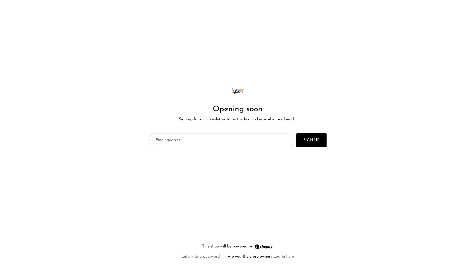 website screenshot of https://saharahluxe.com/