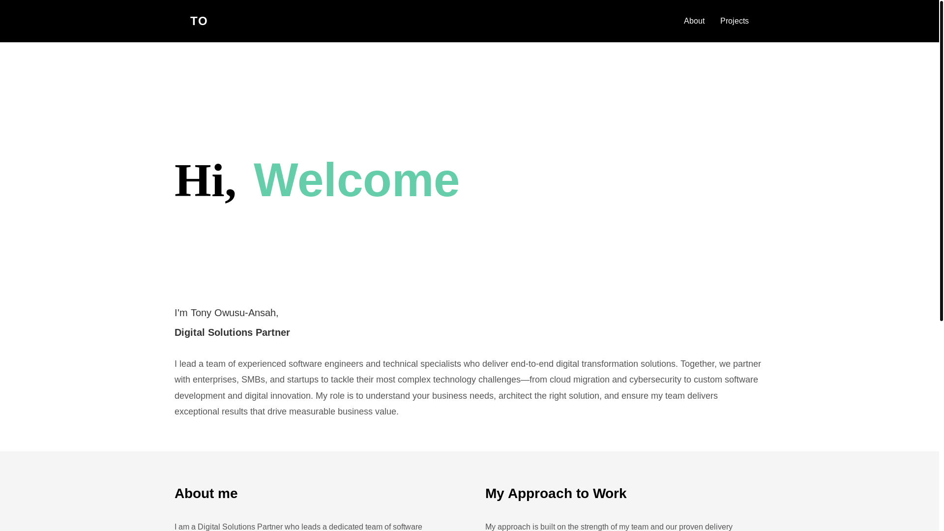 website screenshot of https://tonyowusuansah.com/