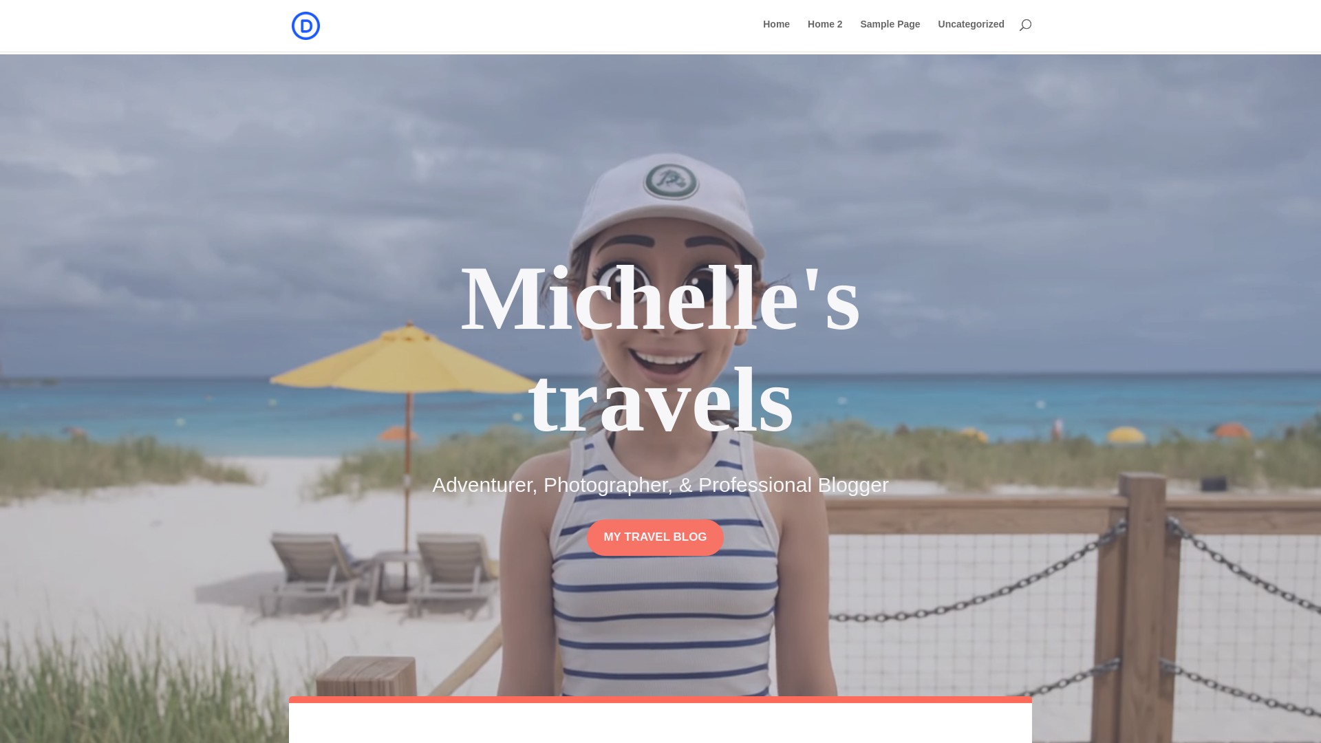 website screenshot of https://michelletheadventuress.com/
