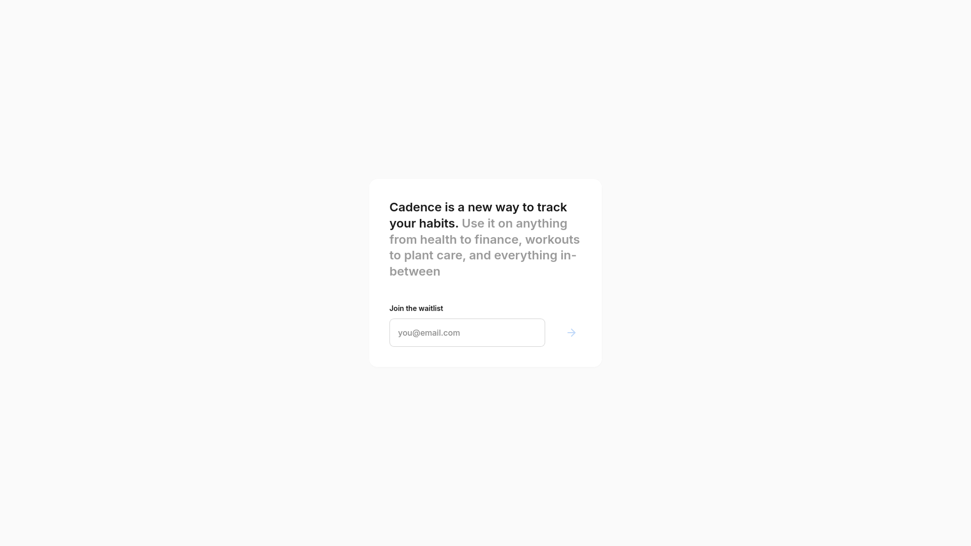 website screenshot of https://cadence-3ln.pages.dev/