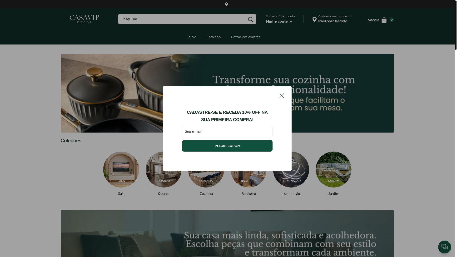 website screenshot of https://lojacasavip.site/