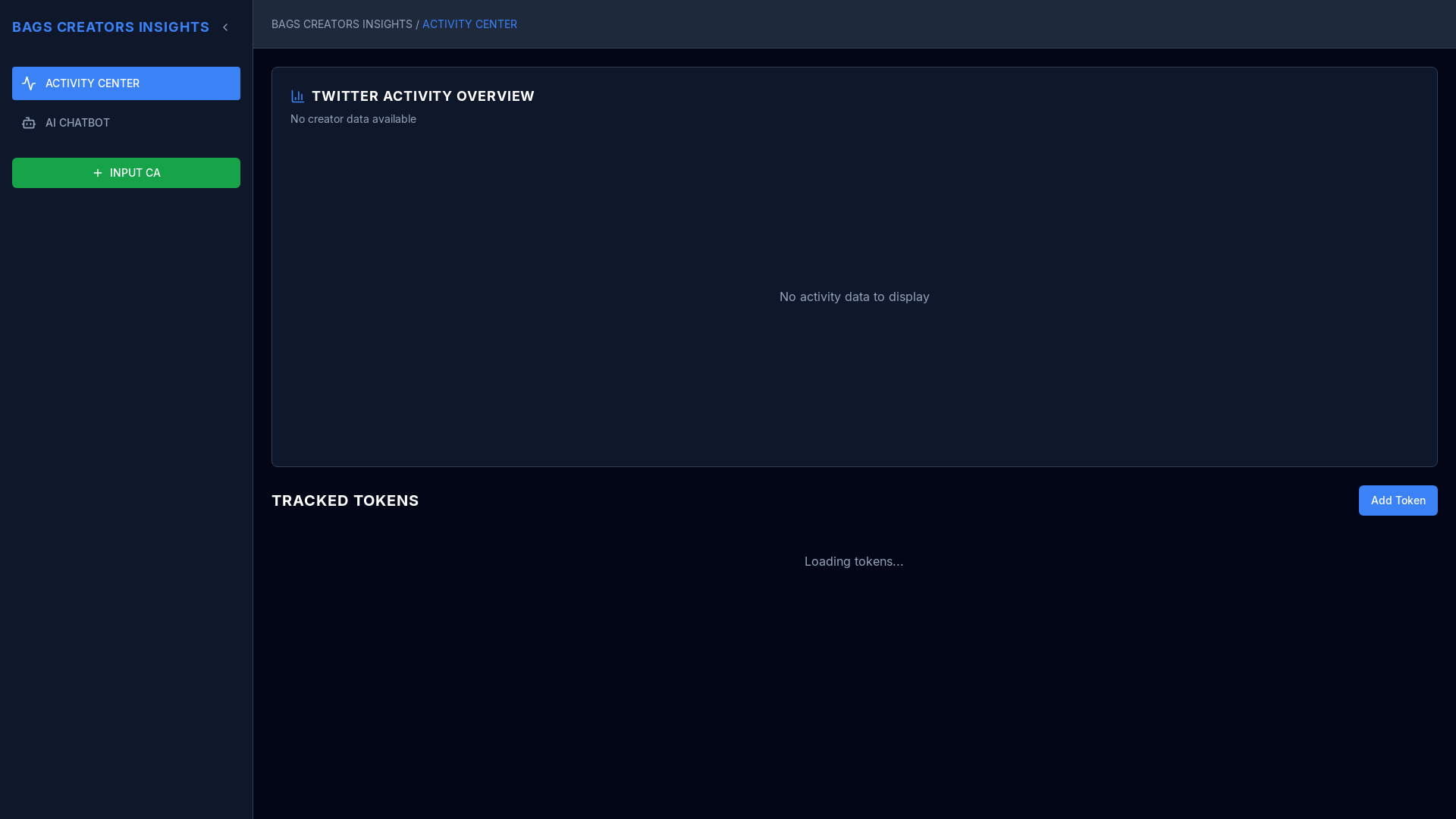 website screenshot of https://bags-watcher.xyz/