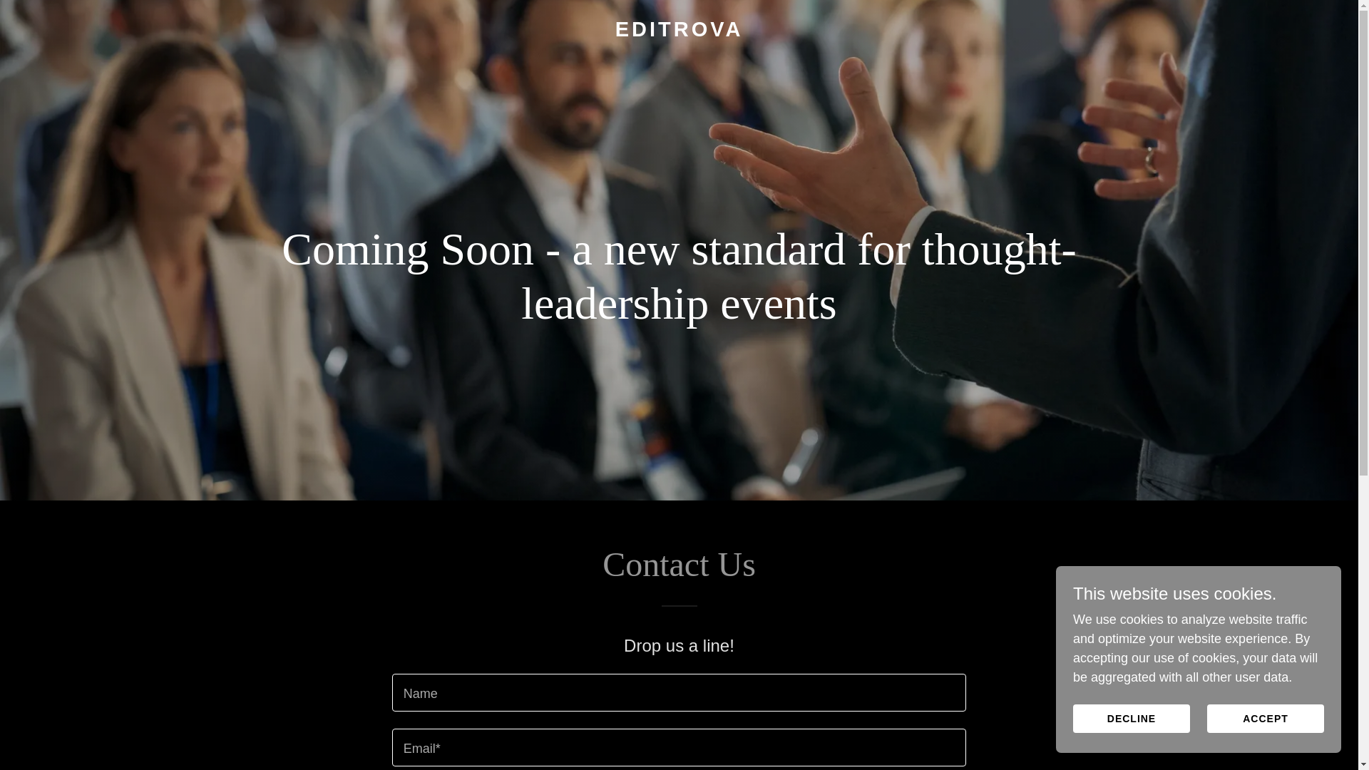 website screenshot of https://editrova.com/