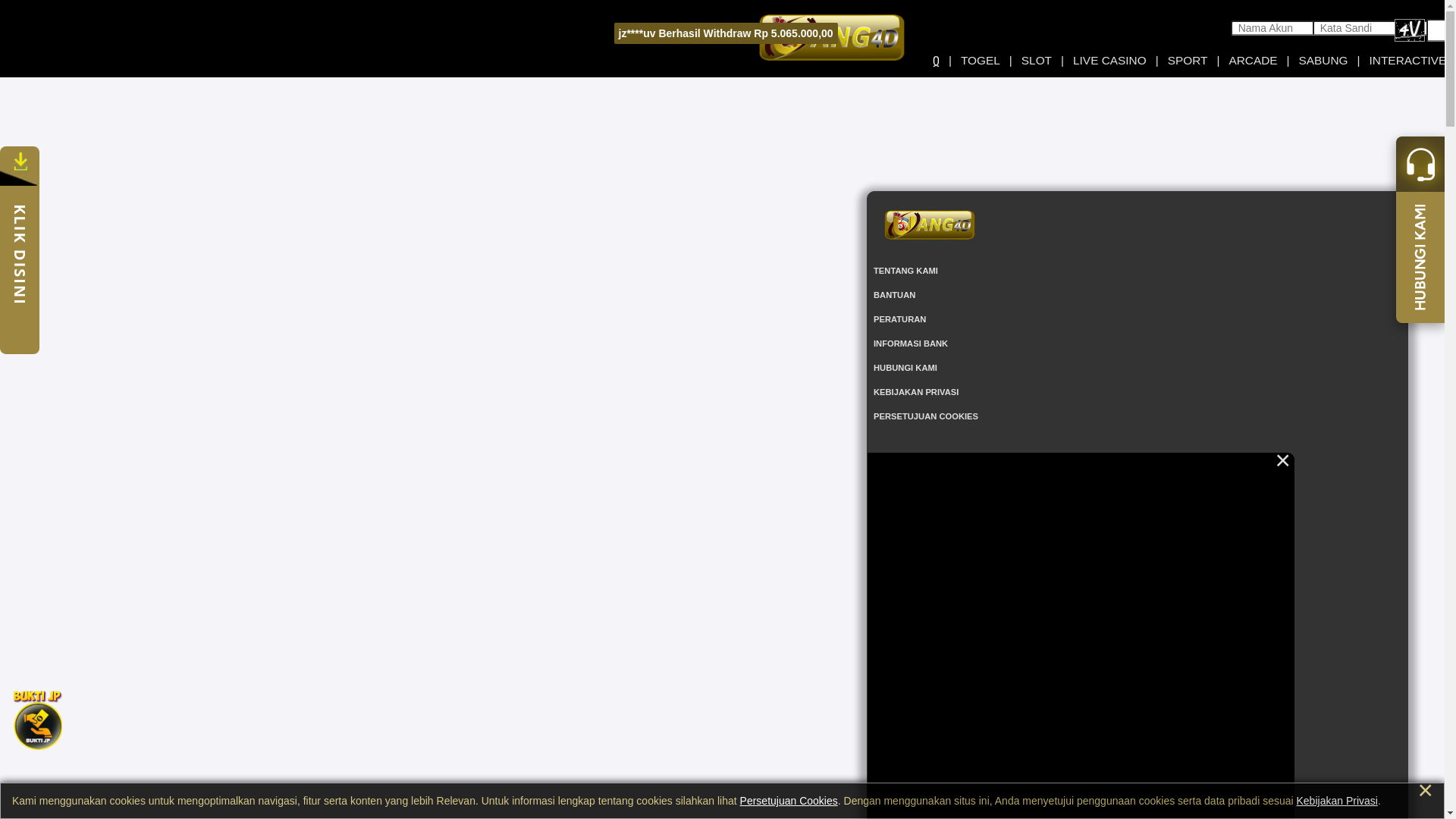 website screenshot of https://uang4dastra.top/