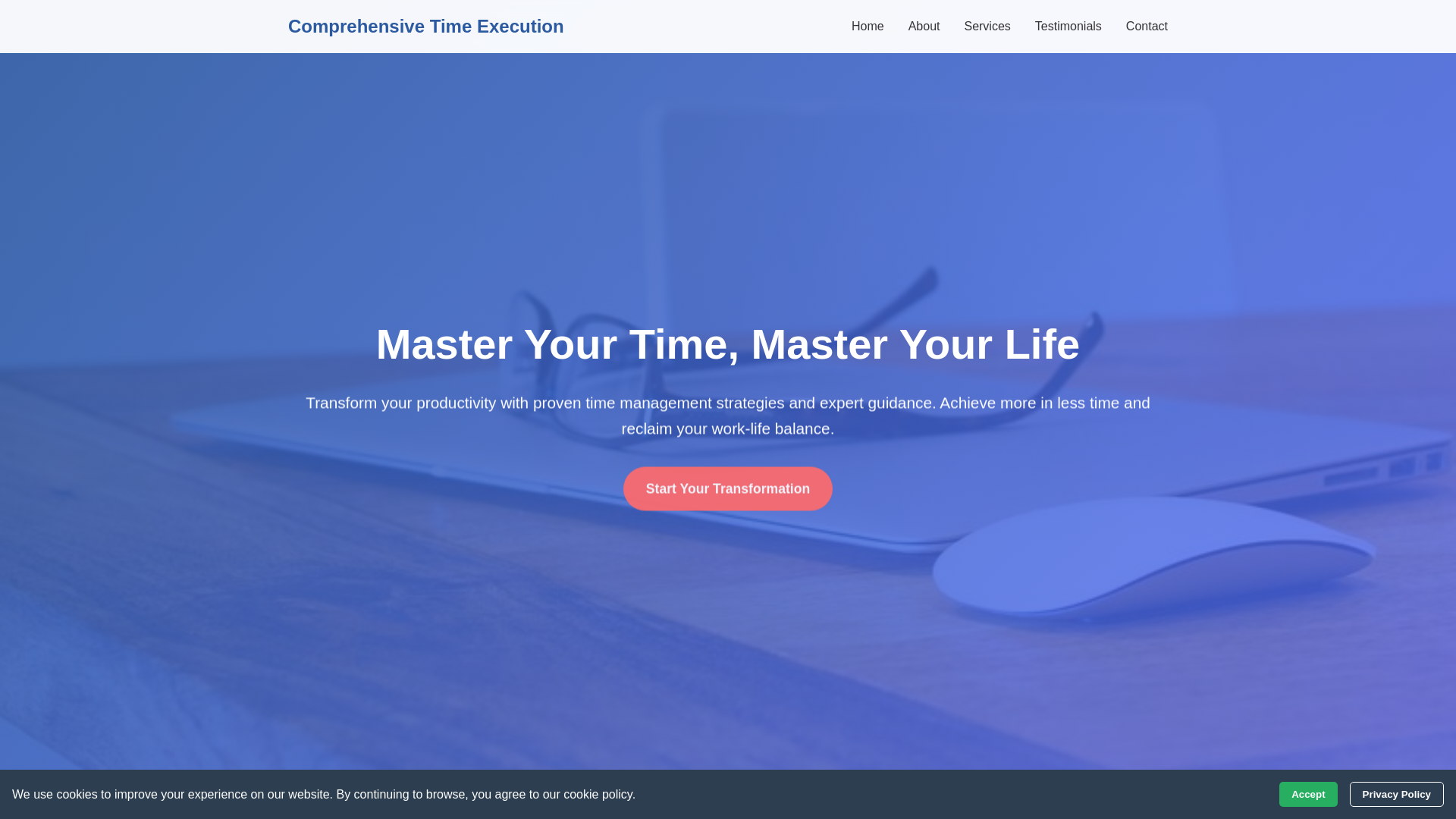 website screenshot of https://comprehensivetimeexecution.cyou/