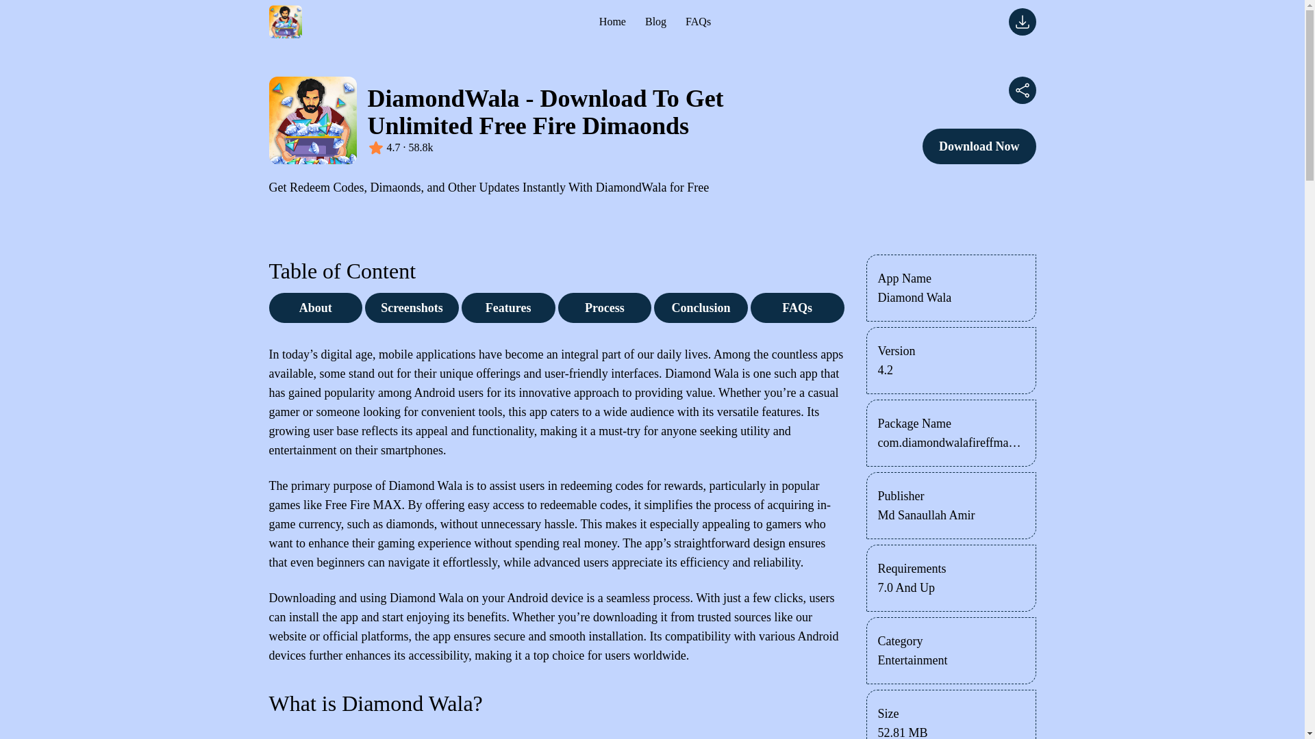 website screenshot of https://diamond-wala.pages.dev/